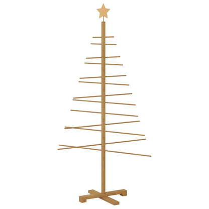 Houten kerstboom met standaard Bruin 150 cm Bamboe