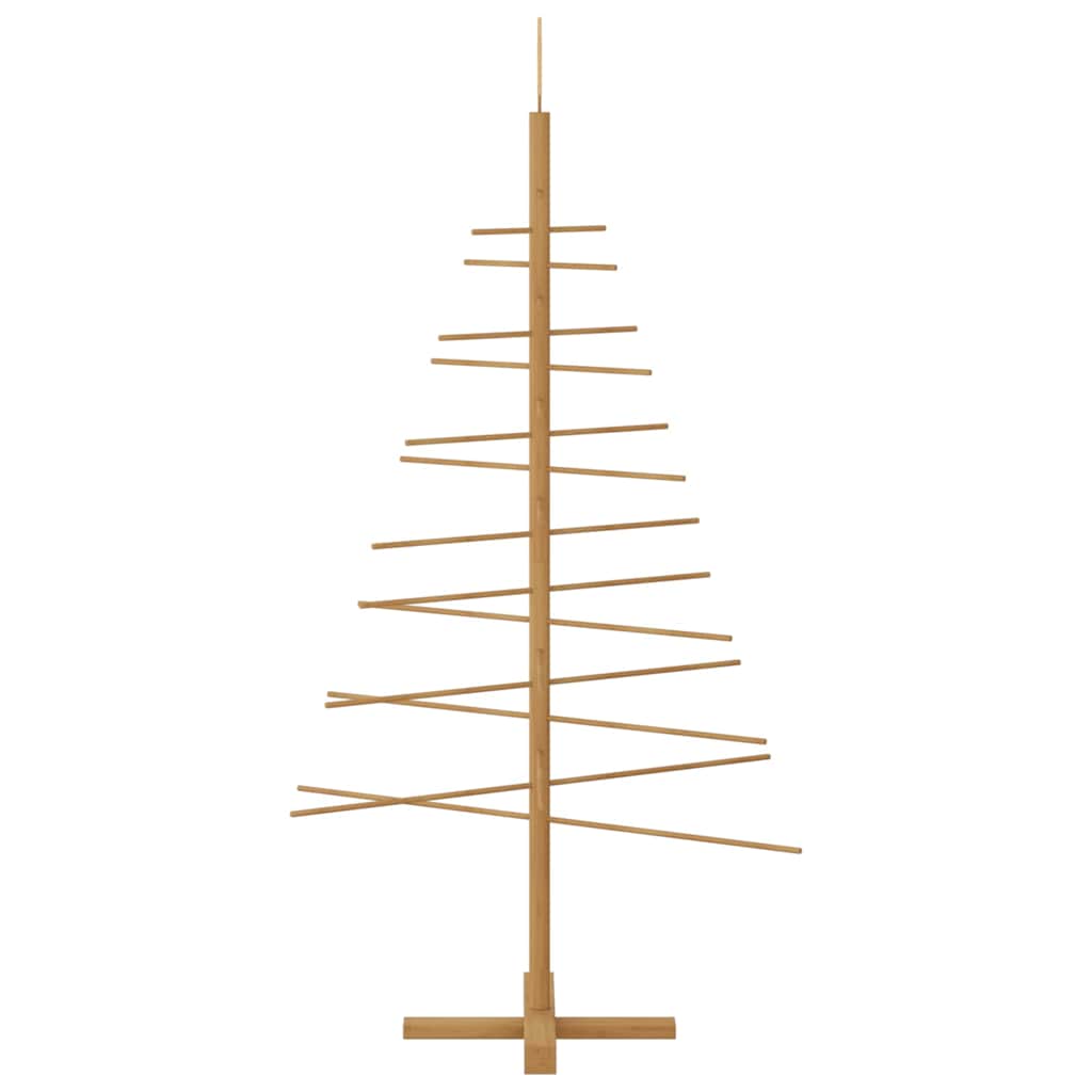 Houten kerstboom met standaard Bruin 150 cm Bamboe