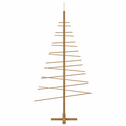 Houten kerstboom met standaard Bruin 180 cm Bamboe