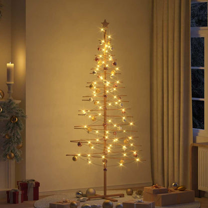 Houten kerstboom met standaard Bruin 210 cm Bamboe