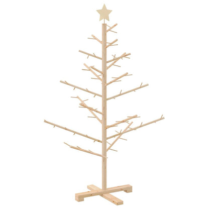 Houten kerstboom Naturel 125 cm Massief grenenhout