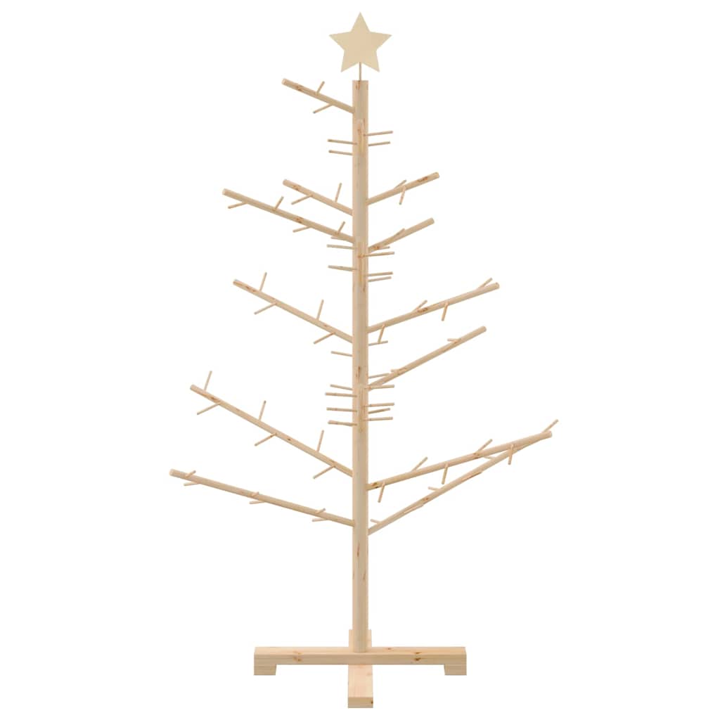 Houten kerstboom Naturel 125 cm Massief grenenhout