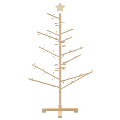 Houten kerstboom Naturel 125 cm Massief grenenhout
