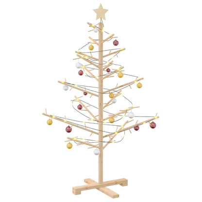 Houten kerstboom Naturel 125 cm Massief grenenhout