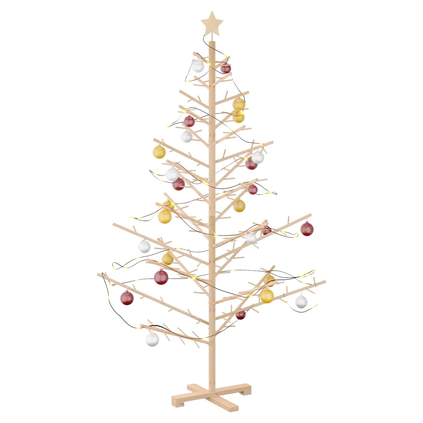 Houten kerstboom Naturel 180 cm Massief grenenhout