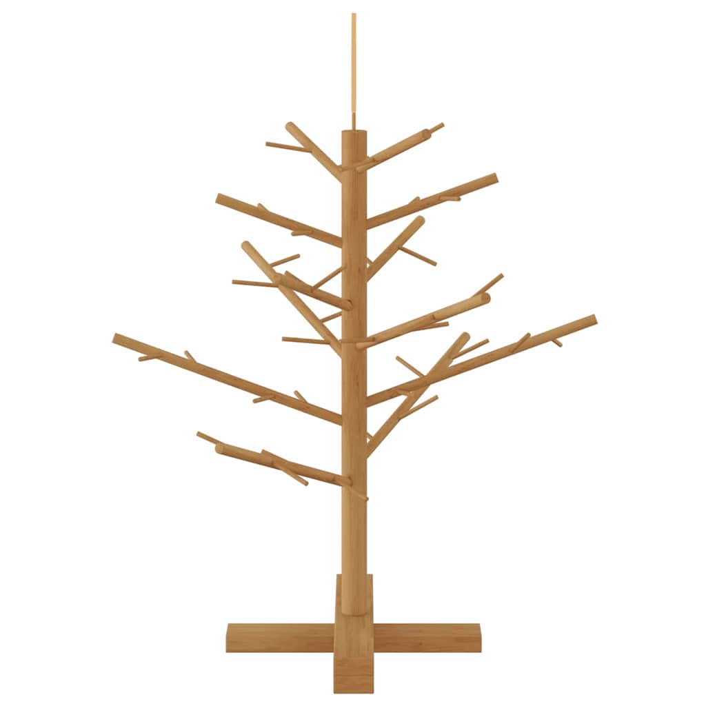 Houten kerstboom met standaard Bruin 75 cm Massief grenenhout