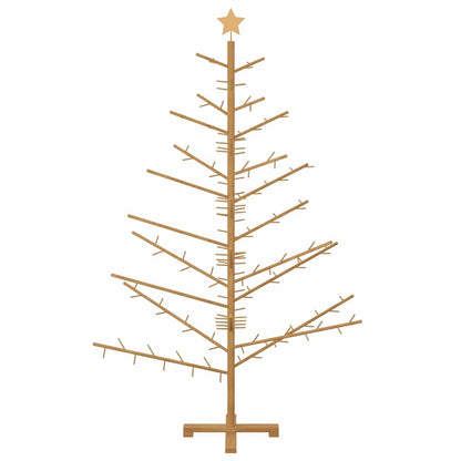 Houten kerstboom met standaard Bruin 180 cm Massief grenenhout
