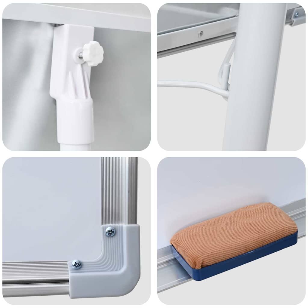 Magnetisch whiteboard Grijs en Wit 62 x 62.5 x 197 cm EPS