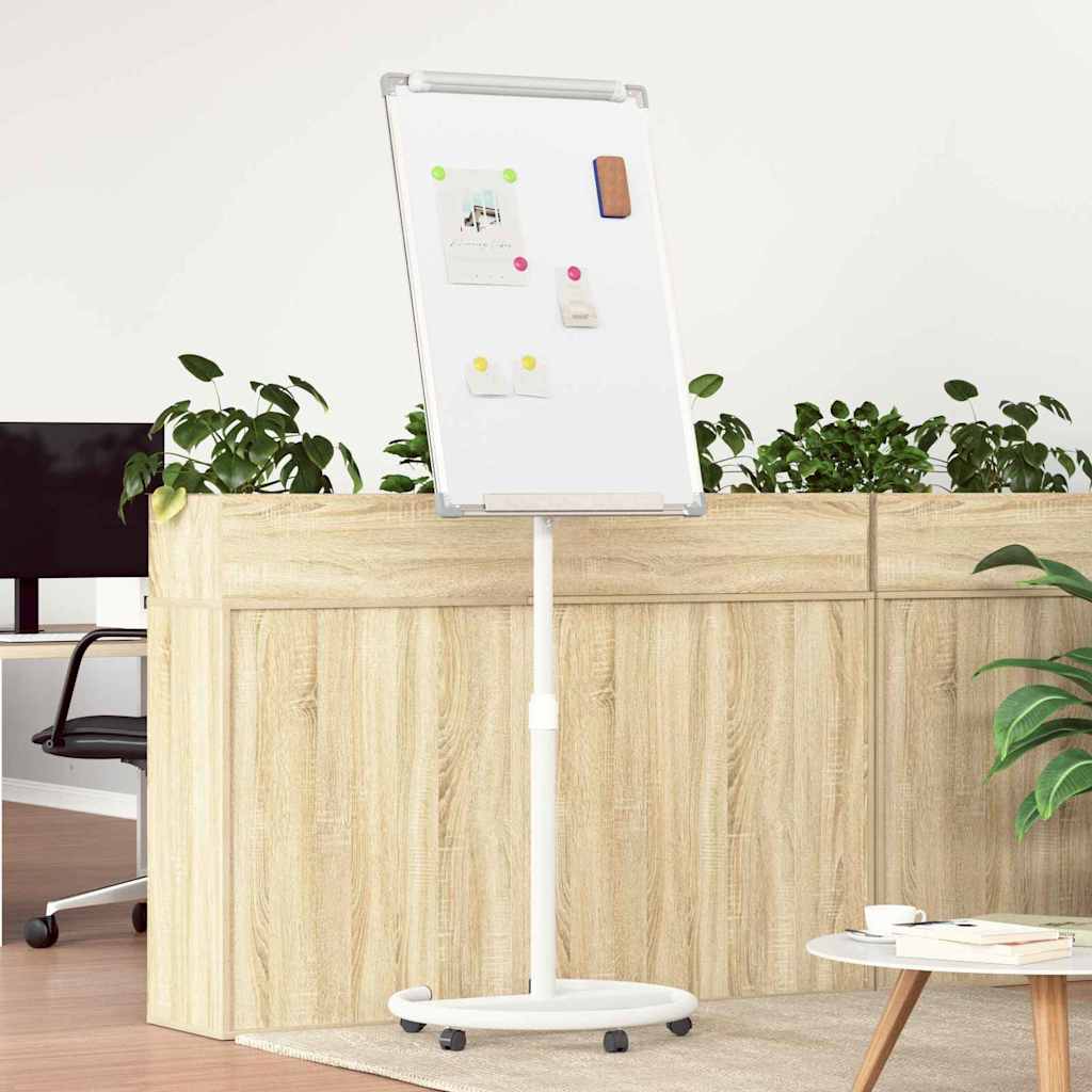 Magnetisch whiteboard Grijs en Wit 62 x 62.5 x 197 cm EPS