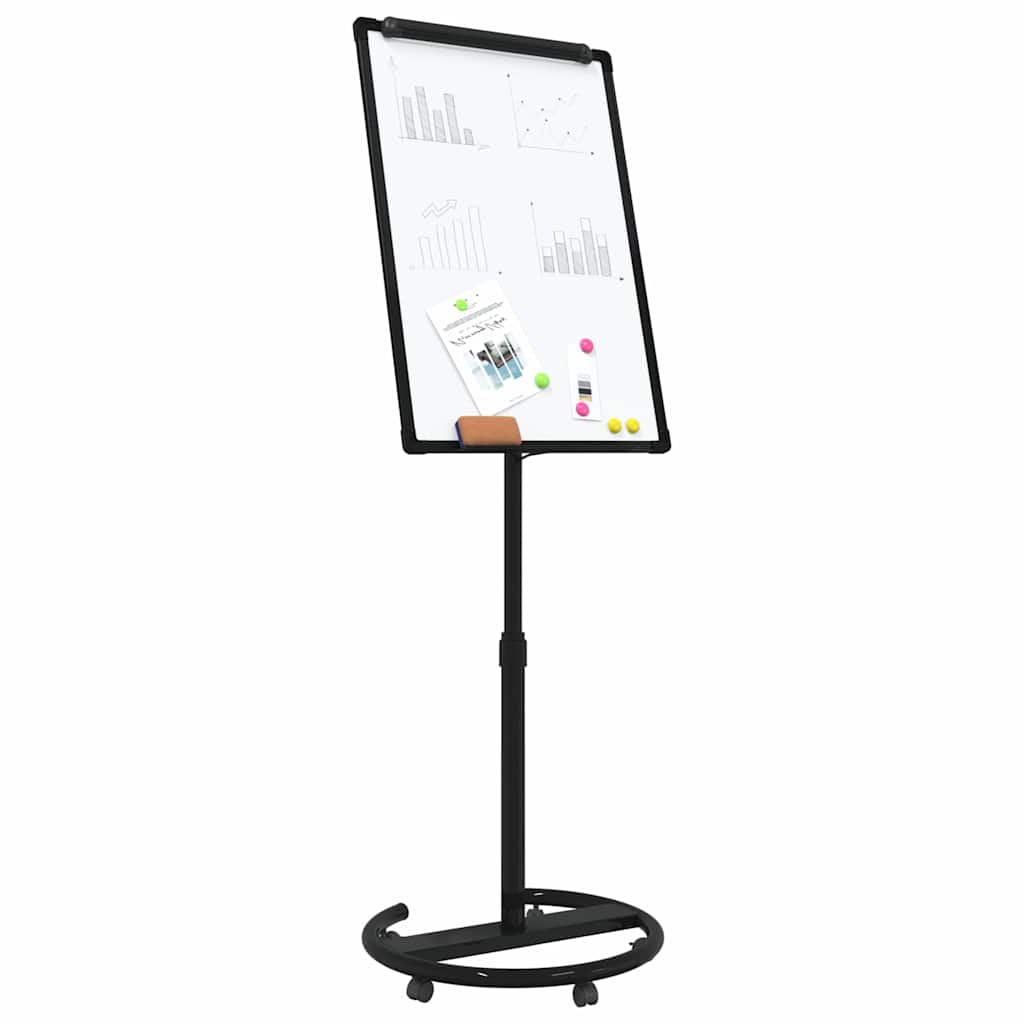 Magnetisch whiteboard Zwart en Wit 62 x 62.5 x 197 cm EPS