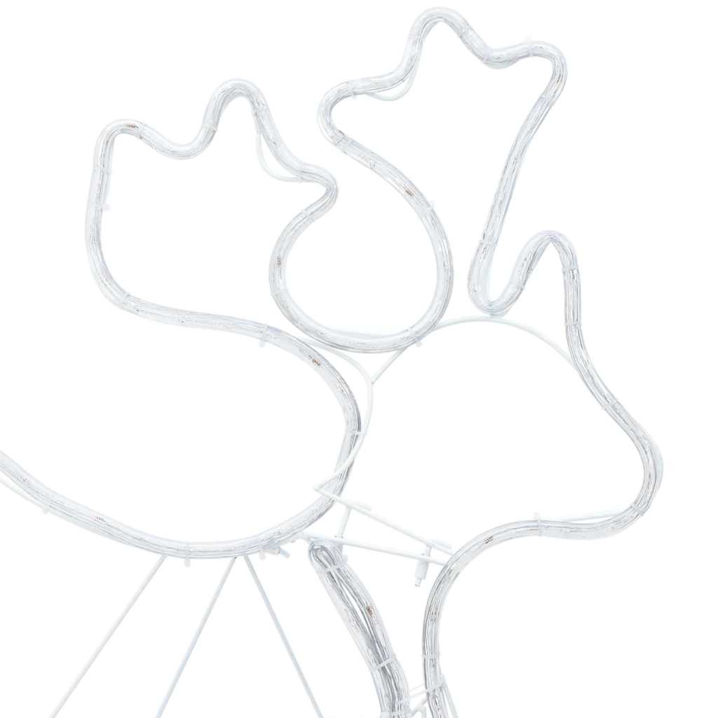 Kerstversiering met 1224 LED Multikleur 69 x 79 cm PVC