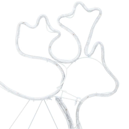 Kerstversiering met 1224 LED Multikleur 69 x 79 cm PVC