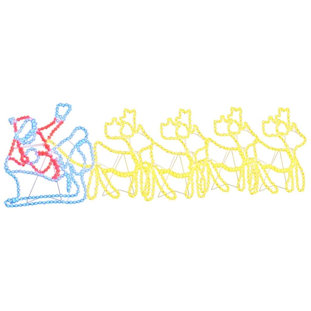 Kerstversiering met 1224 LED Multikleur 69 x 79 cm PVC