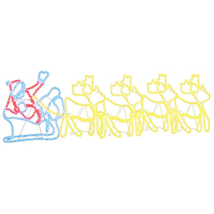 Kerstversiering met 1224 LED Multikleur 69 x 79 cm PVC