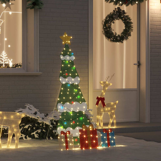 Verlichte Kerstboom met 3 Cadeau Dozen 2D Warm Wit 150 cm