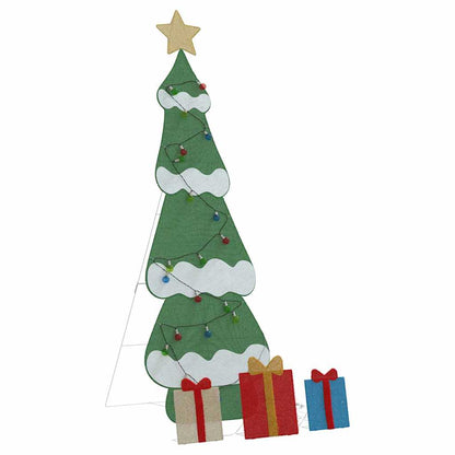 Verlichte Kerstboom met 3 Cadeau Dozen 2D Warm Wit 180 cm