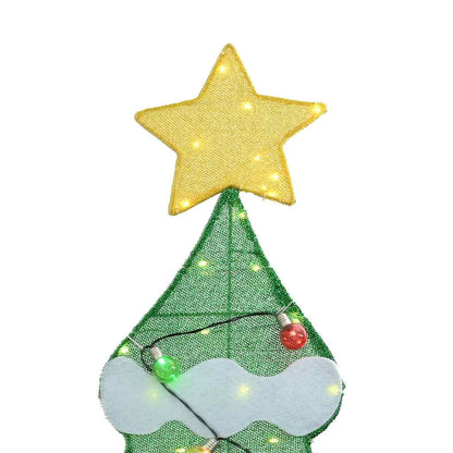 Verlichte Kerstboom met 3 Cadeau Dozen 2D Warm Wit 210 cm