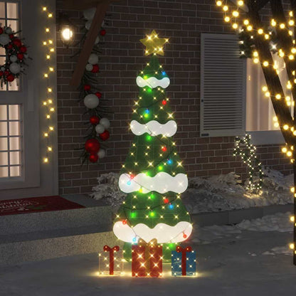 Verlichte Kerstboom met 3 Cadeau Dozen 2D Warm Wit 210 cm