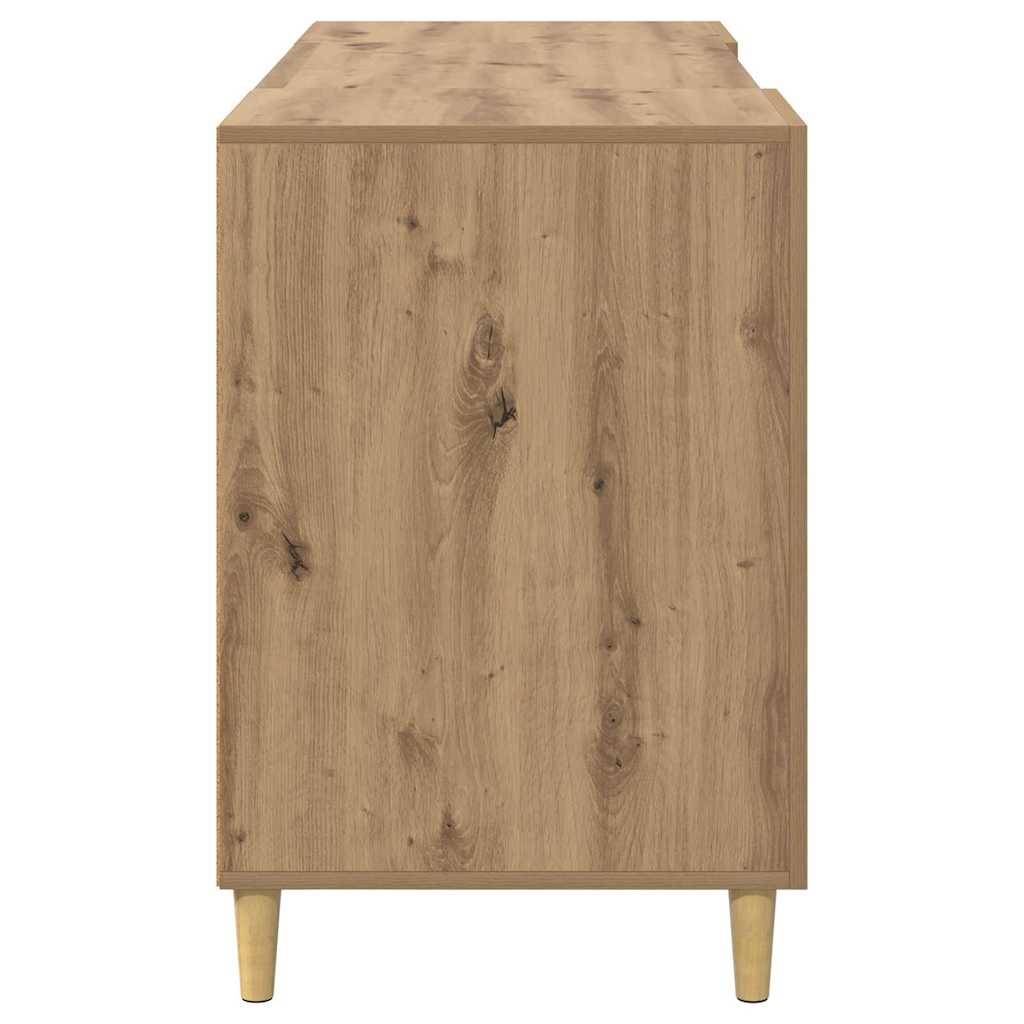 Bureau met plank Artisan Eiken 140 x 50 x 75 cm Bewerkt hout