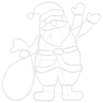 Kerstman Licht met 168 LED Multikleur 58.5 x 60 x 1.3 cm IJzer