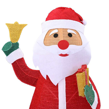 Kerstman met 200 LED Warmwit 100 x 180 cm Stof