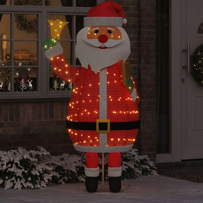 Kerstman met 200 LED Warmwit 100 x 180 cm Stof