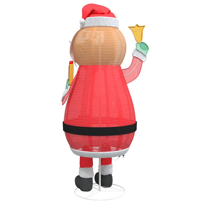 Kerstman met 200 LED Warmwit 100 x 180 cm Stof