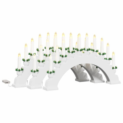 Kerst Kaarsenboog met 10 LED Kaarsen 3 pcs Wit 47 x 5 x 29 cm
