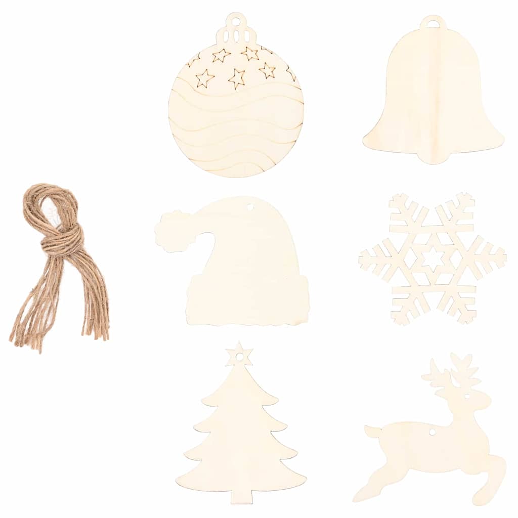 Kerstboom met 30 LED Naturel 90 cm massief essenhout