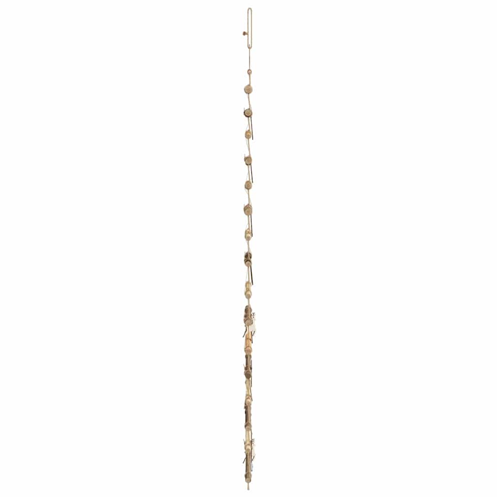Kerstboom met 50 LED Naturel 120 cm massief essenhout