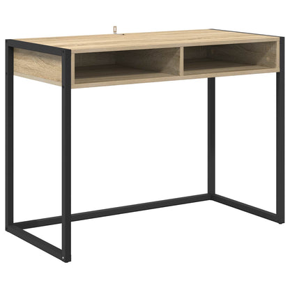 Bureau met opslag Sonoma 100 x 50 x 75 cm Bewerkt hout