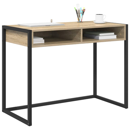 Bureau met opslag Sonoma 100 x 50 x 75 cm Bewerkt hout