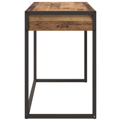 Bureau met opslag Oud Hout 100 x 50 x 75 cm Bewerkt hout