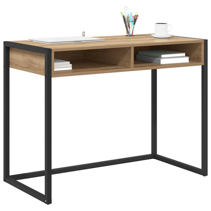 Bureau Ambachtelijk eiken 100 x 50 x 75 cm Bewerkt hout