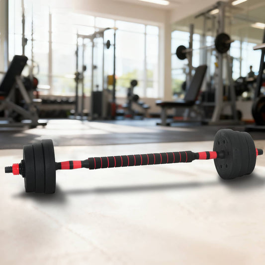 2-in-1 Halter Set Zwart en Rood 121 x 19,5 x 19,5 cm