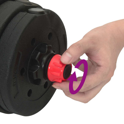 2-in-1 Halter Set Zwart en Rood 121 x 19,5 x 19,5 cm