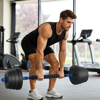 2-in-1 Halter Set Zwart en Blauw 121 x 19,5 x 19,5 cm