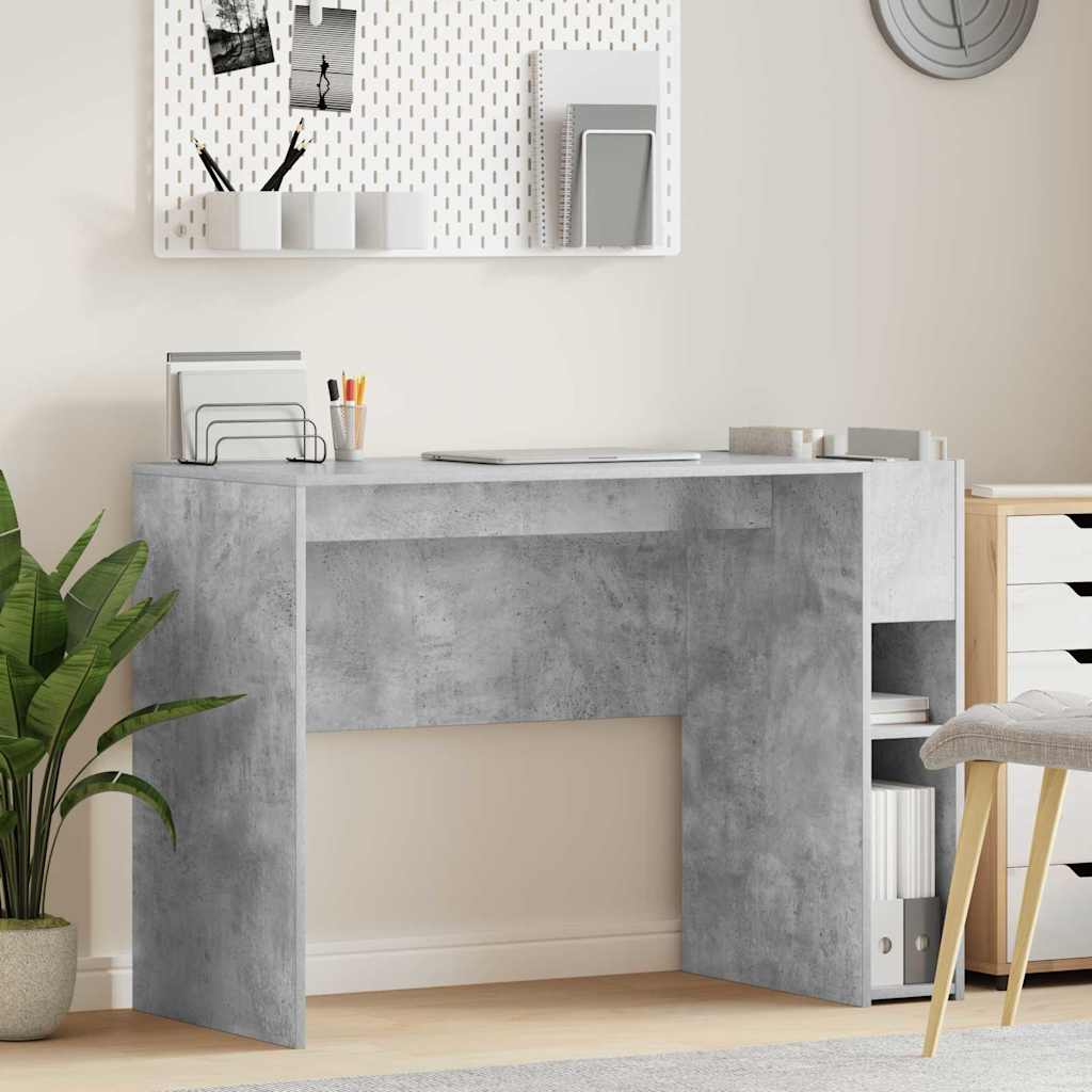 Bureau Beton Grijs 109 x 50 x 78 cm Bewerkt hout