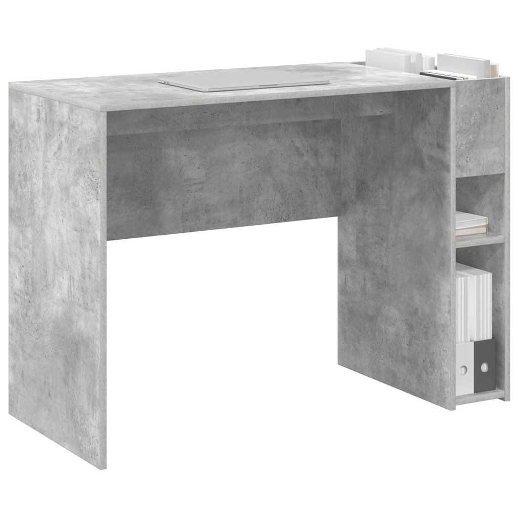Bureau Beton Grijs 109 x 50 x 78 cm Bewerkt hout