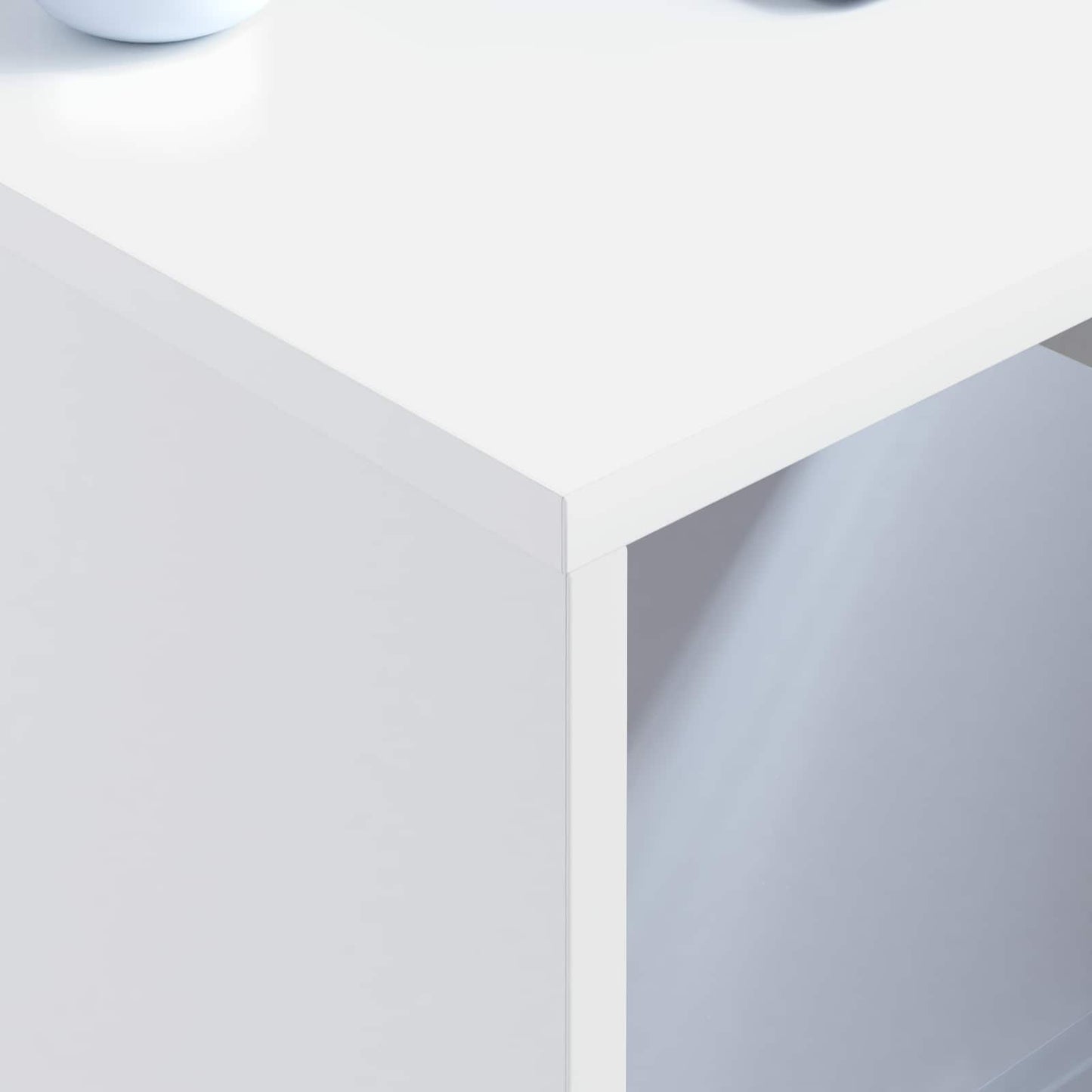 Aan de muur bevestigd bureau Wit 60 x 45 x 30 cm Bewerkt hout