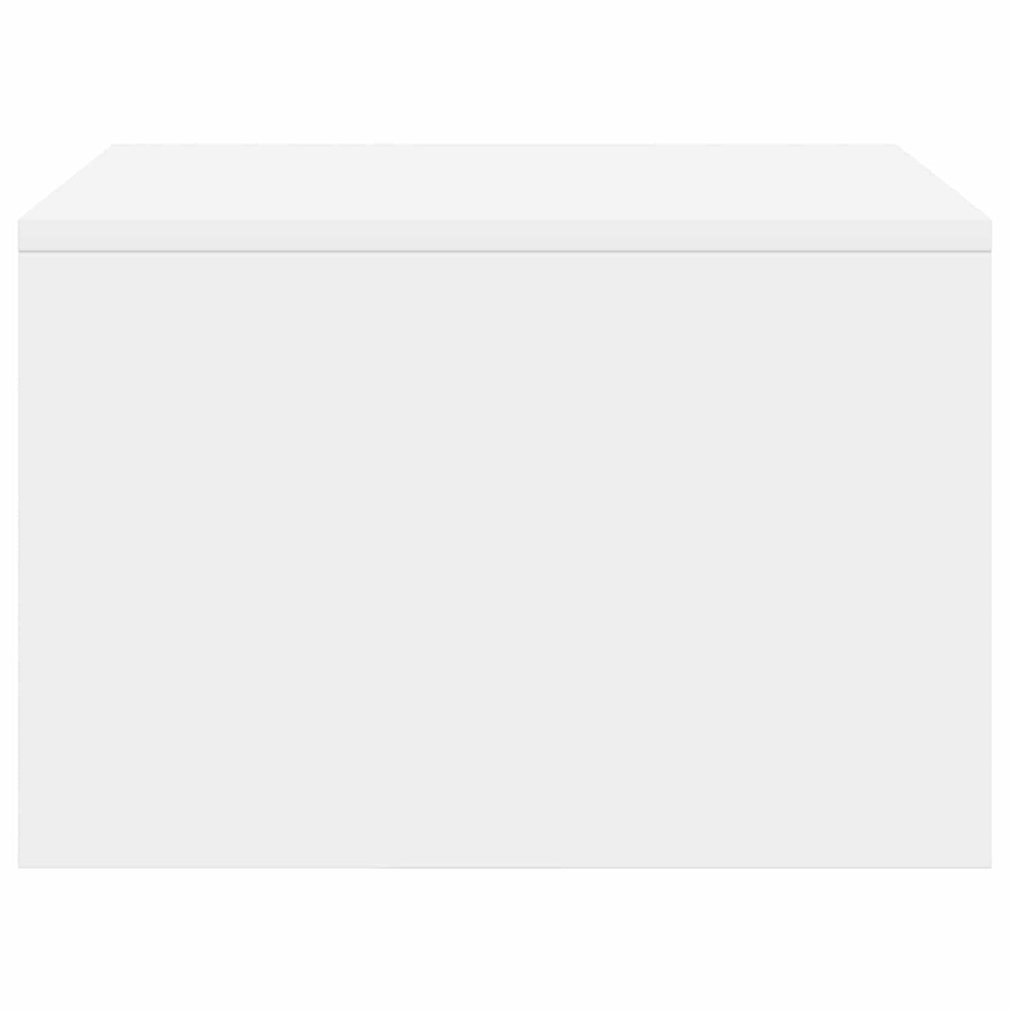 Aan de muur bevestigd bureau Wit 60 x 45 x 30 cm Bewerkt hout