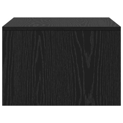 Aan de muur bevestigd bureau Zwart Eiken 60 x 45 x 30 cm