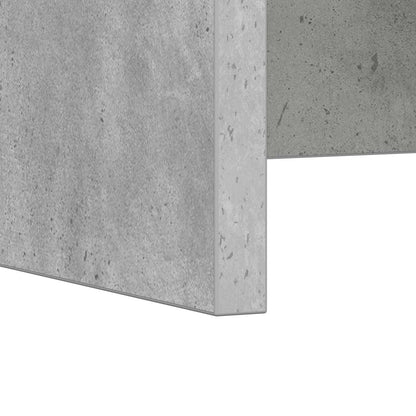 Aan de muur bevestigd bureau Beton Grijs 60 x 45 x 30 cm