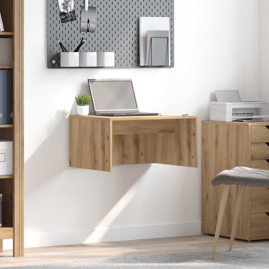 Aan de muur bevestigd bureau Artisan Eiken 60 x 45 x 30 cm