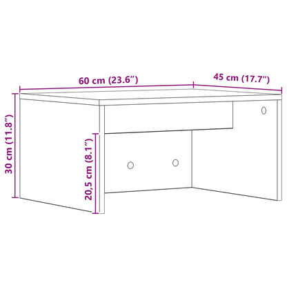 Aan de muur bevestigd bureau Artisan Eiken 60 x 45 x 30 cm