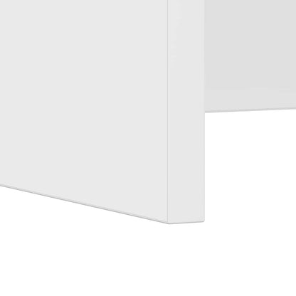 Aan de muur bevestigd bureau Wit 80 x 45 x 30 cm Bewerkt hout