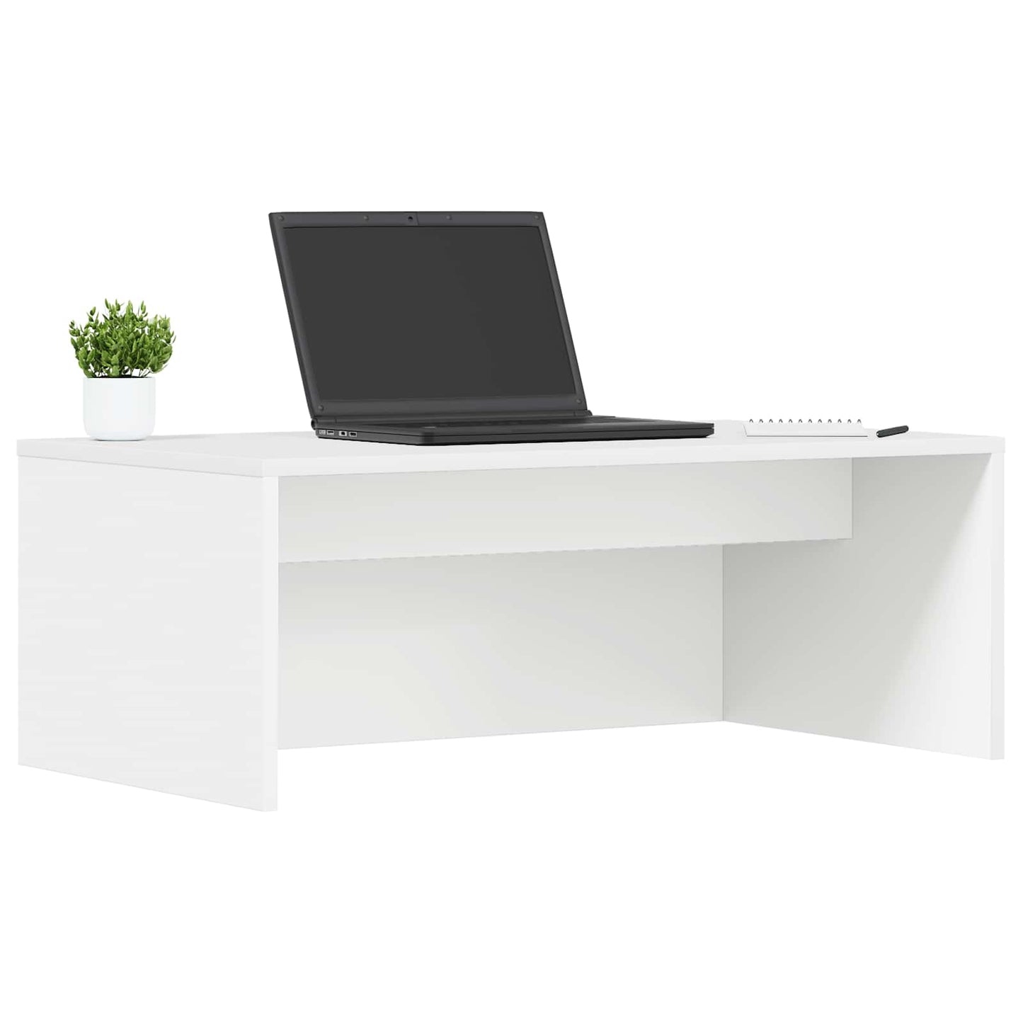 Aan de muur bevestigd bureau Wit 80 x 45 x 30 cm Bewerkt hout