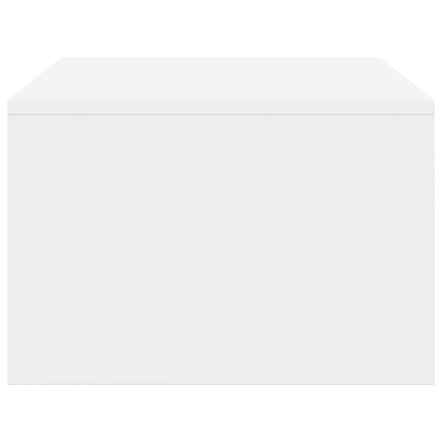 Aan de muur bevestigd bureau Wit 80 x 45 x 30 cm Bewerkt hout