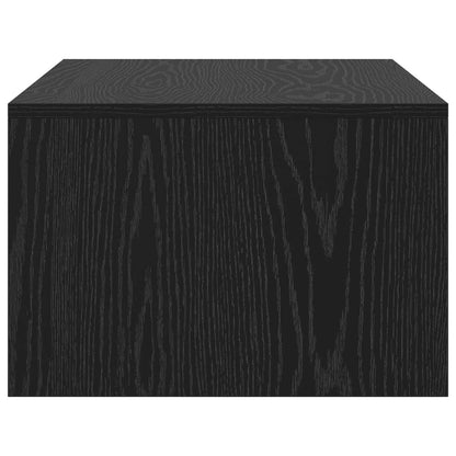 Aan de muur bevestigd bureau Zwart Eiken 80 x 45 x 30 cm