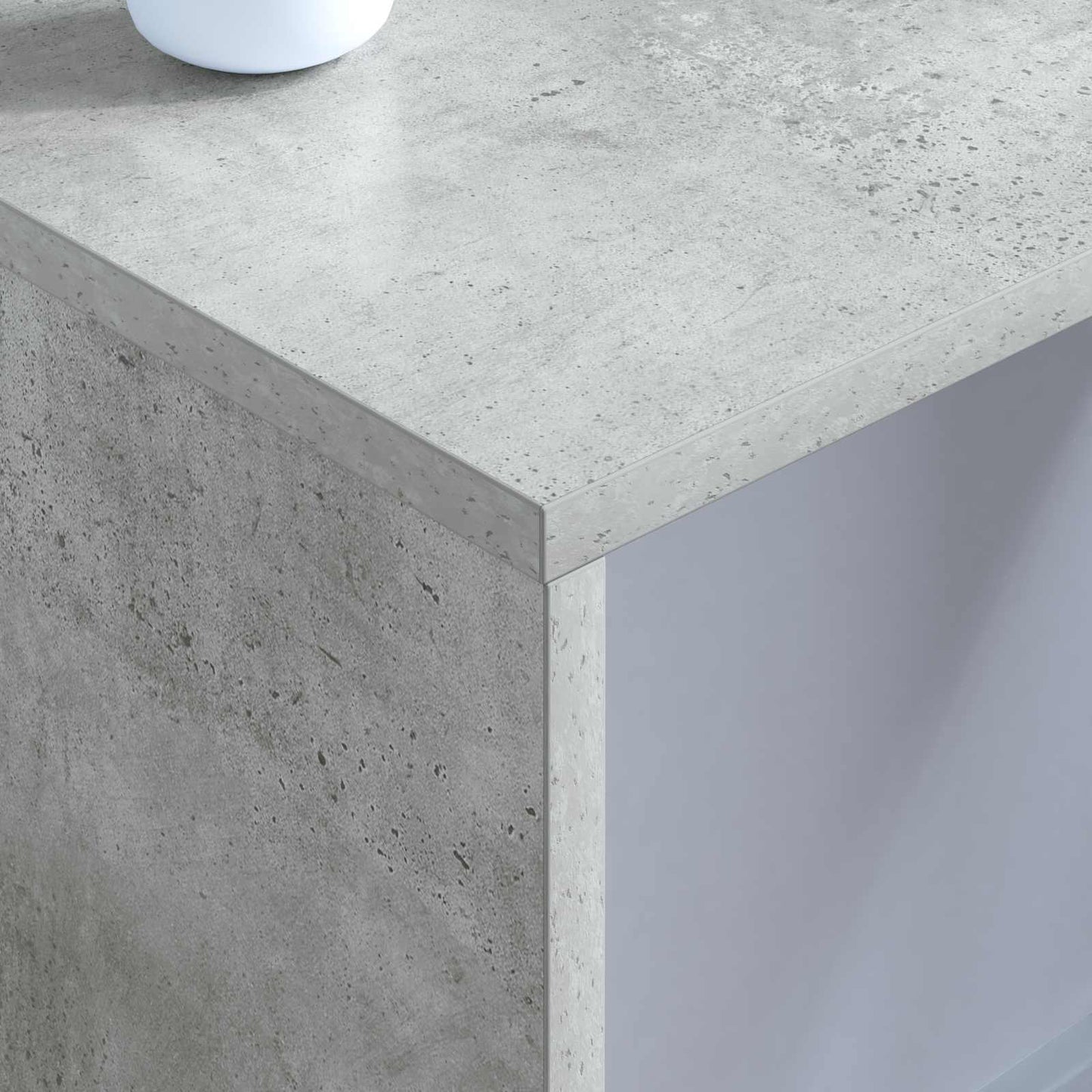 Aan de muur bevestigd bureau Beton Grijs 80 x 45 x 30 cm